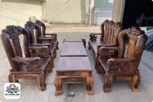 những bộ bàn ghế gỗ đẹp nhất việt nam