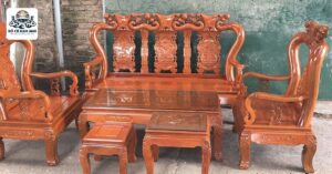 Bàn ghế gỗ lim cũ 3