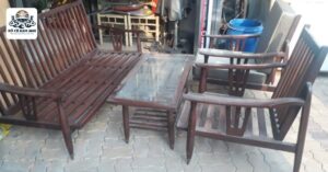 Bàn ghế gỗ xưa cũ 3