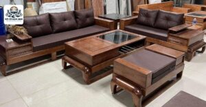 Bộ ghế gỗ cũ3
