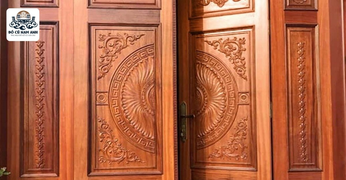 Cửa gỗ cũ Hải Phòng 3