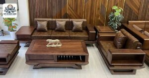 Sofa gỗ cũ Hà Nội 3