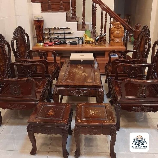 Bán bộ bàn ghế gỗ trắc cũ1