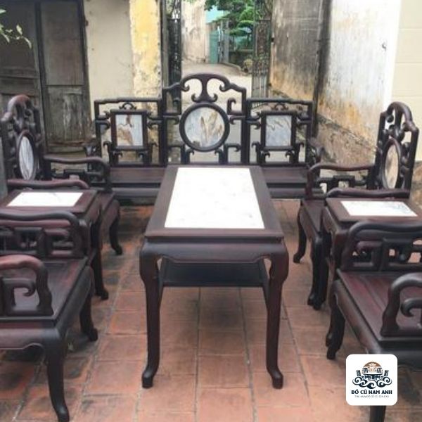 Bán bộ bàn ghế gỗ trắc cũ