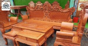 Bán bộ bàn ghế Louis cũ3