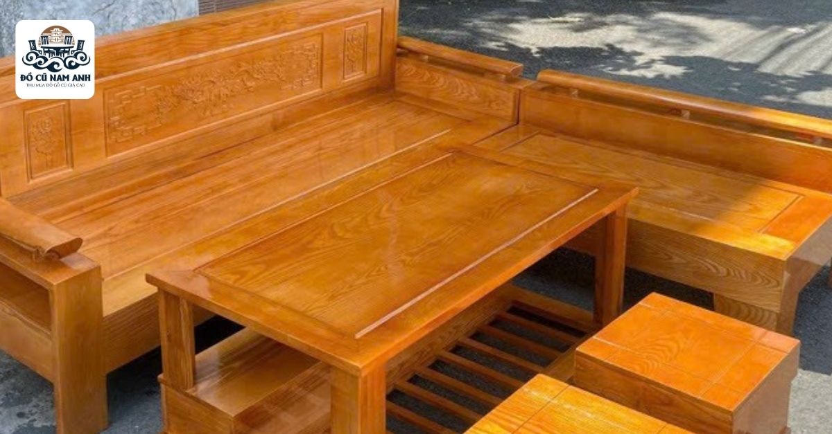 Salon gỗ cũ thanh lý 3