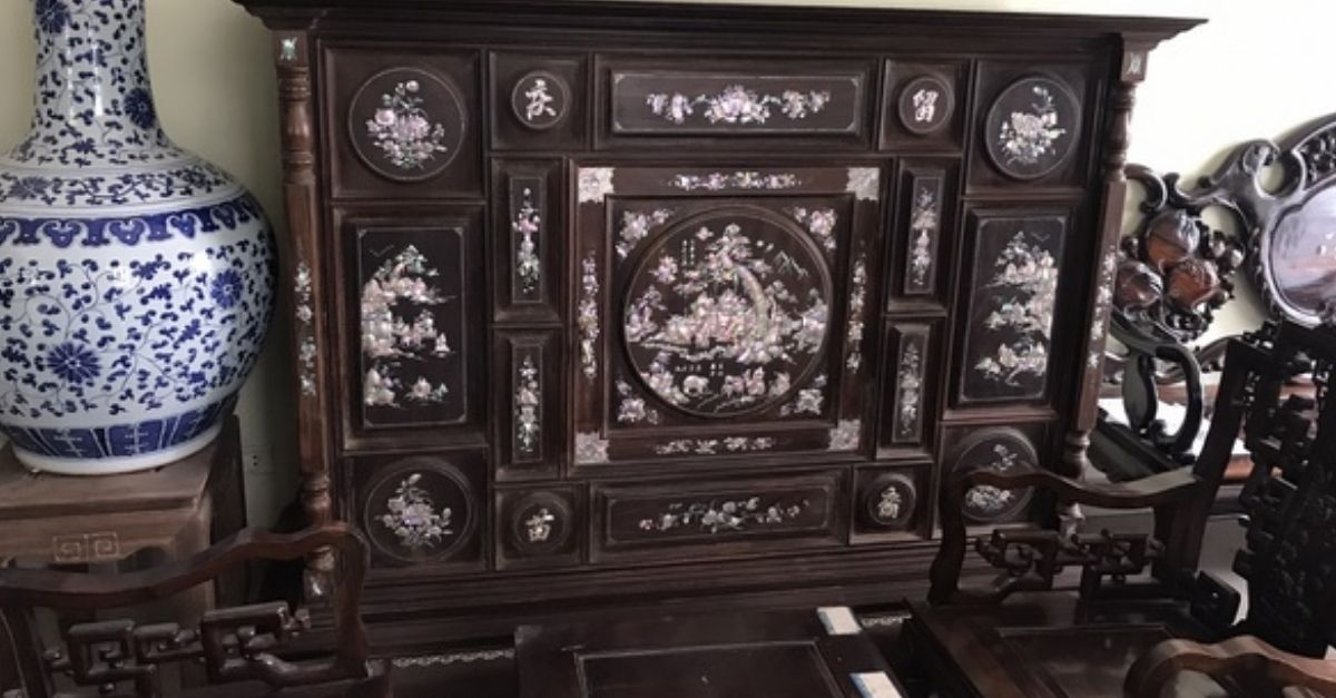Thu mua tủ gỗ mỹ nghệ cũ3