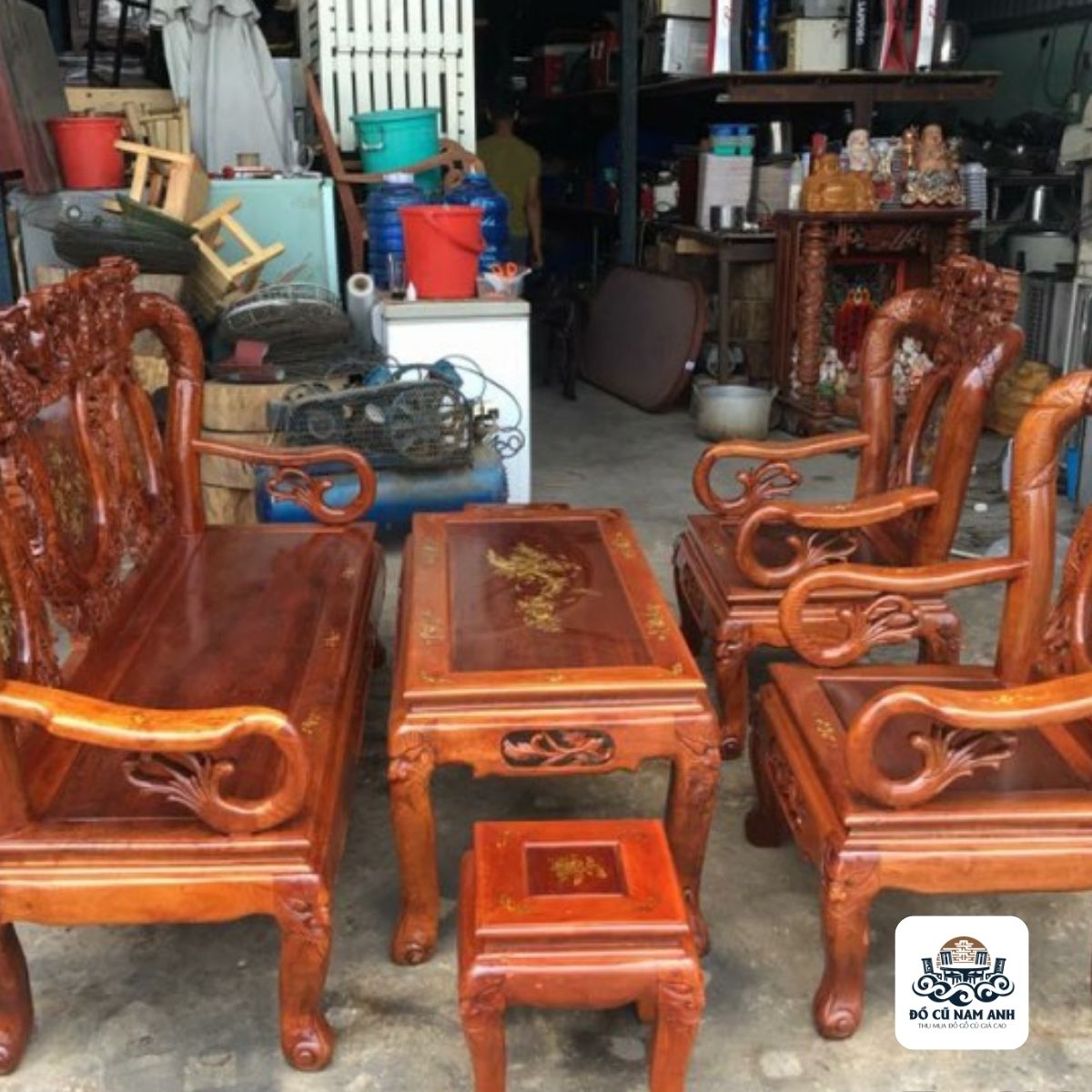 bàn ghế gỗ cũ2