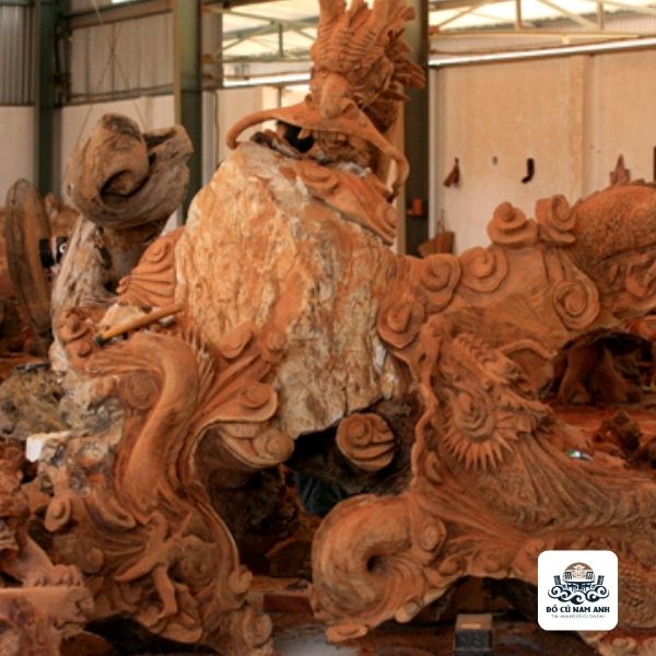 đồ gỗ chạm khắc cổ 1