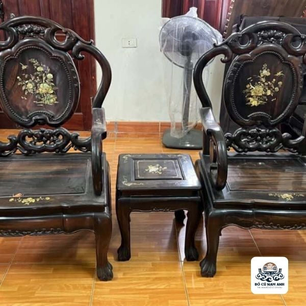 bàn ghế khảm trai cổ 2
