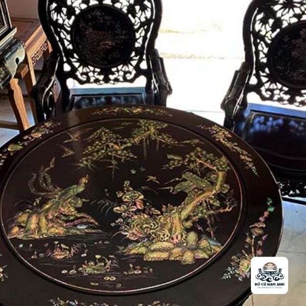 bàn ghế khảm trai cổ 