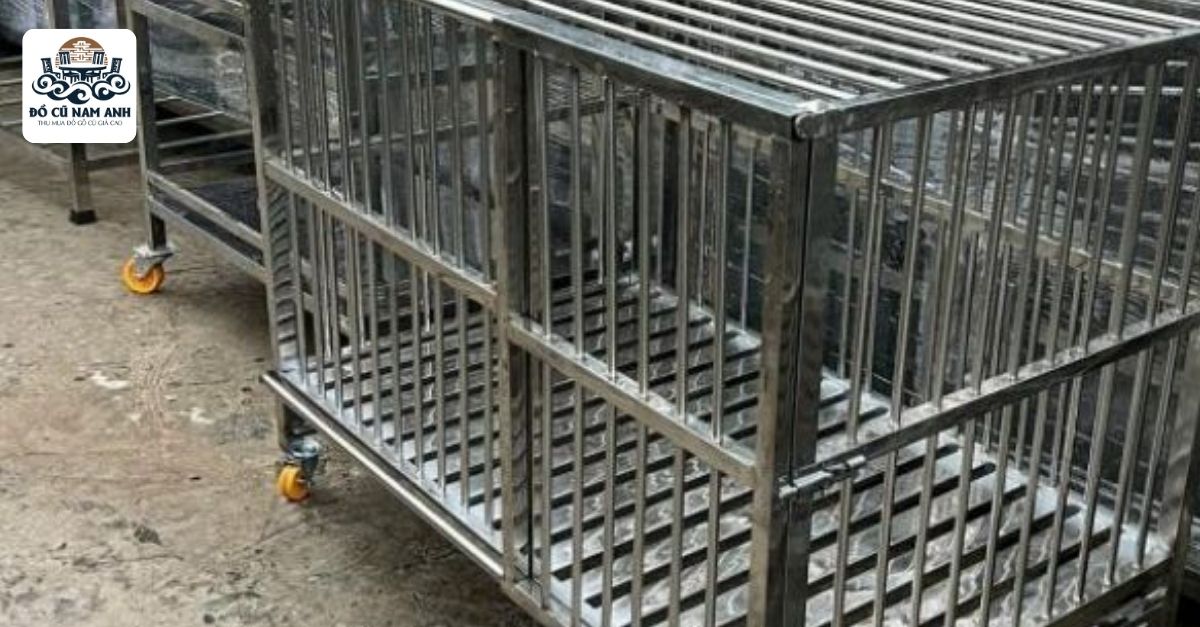 Chuồng Chó Inox Cũ