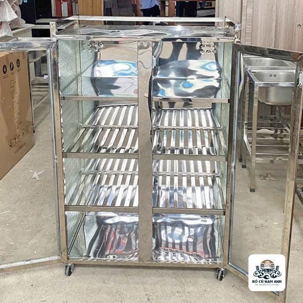 Kệ chén inox cũ 1