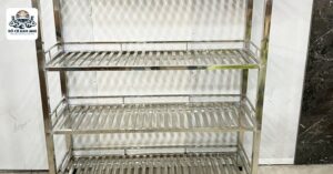 Kệ chén inox cũ
