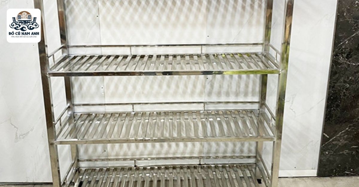 Kệ chén inox cũ 
