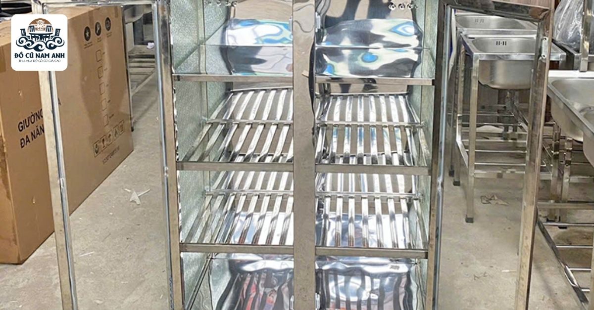 Kệ inox cũ thanh lý 