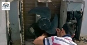 Quạt cục nóng điều hòa cũ