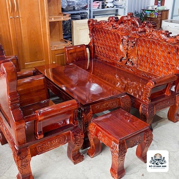 Thanh lý bộ bàn ghế gỗ phòng khách 1