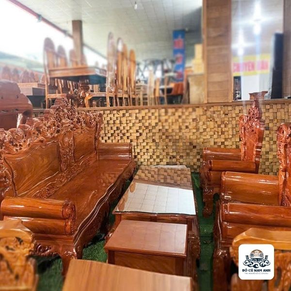 Thanh lý bộ bàn ghế gỗ phòng khách 3